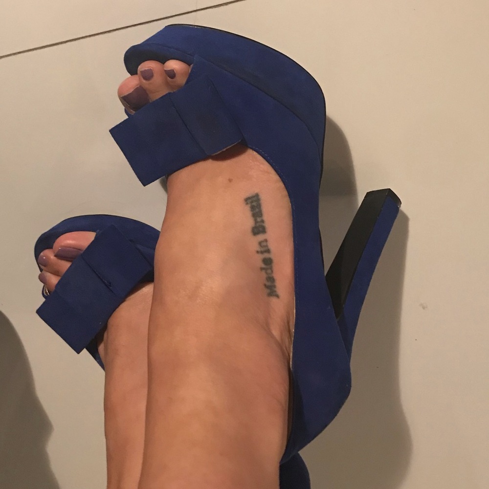 Beautiful blue shoe